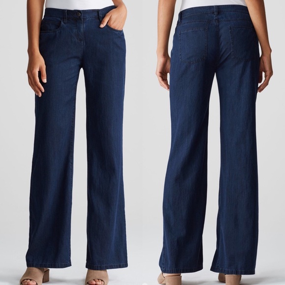 eileen fisher wide leg jeans